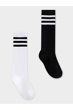 К 9698-2_2 ФВ_белый, черный Набор гольфы