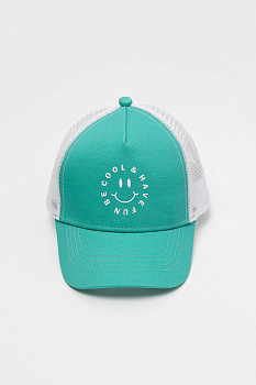 ТК 80098_малахитово-зеленый, белый Кепка