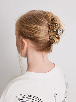 20206320733 Заколка для волос детская Serapy серебристый