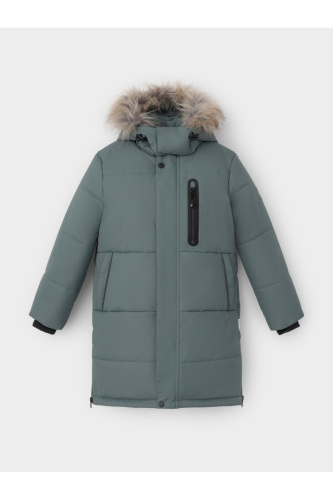 ВК 36110_2 ГР_темно-зеленый Пальто