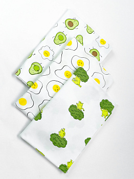 ПЛ1/18-И(Н) Пелёнка (яичница, авокадо+яичница, брокколи)