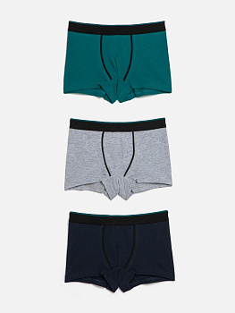 32124120089 Трусы детские для мальчиков в наборе из 3шт Bergen 1 цвет в ассортименте