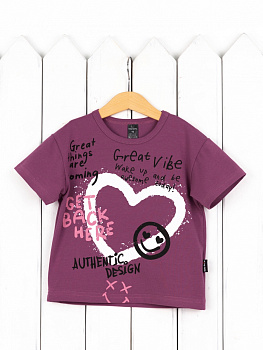 Ф106/3-К Футболка (печать/цвет виноград)