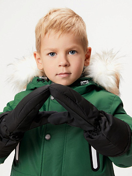 20126430021 Рукавицы детские для мальчиков Iguana черный