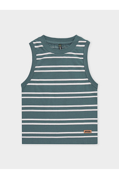КР 302956-1_темно-зеленый, полоска к674 Майка