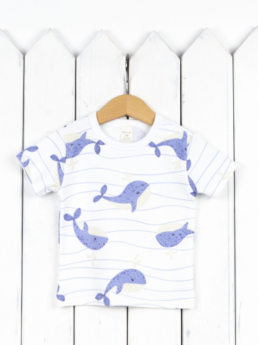 Ф88/11-И(М) Футболка (киты на полоске)