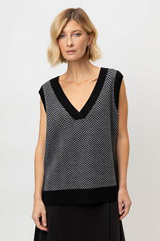 ЕВ 30116_24ш_черный Жилет