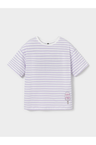 КР 302940_сиреневая полоска к677 Фуфайка