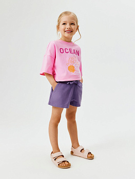 20220420109 Шорты детские для девочек Aniksis фиолетовый