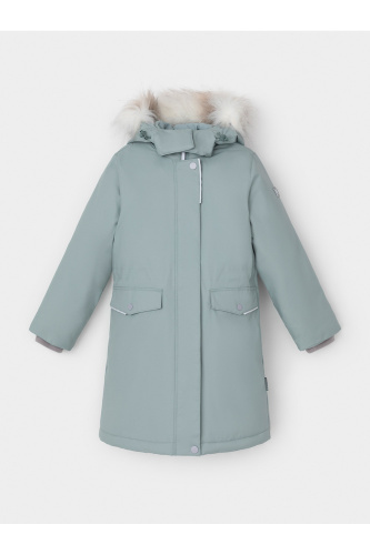 ВК 38107_11 ГР_серо-зеленый Пальто