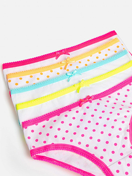 20234120012 Трусы детские для девочек в наборе из 5 шт. Lindsi цвет в ассортименте