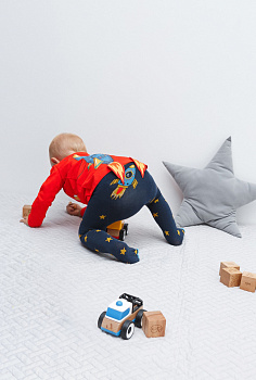 20154460006 Колготки детские Deniel синий принт