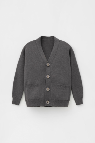 КВ 30155_тем.серый меланж Кардиган