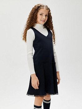 20240200113 Платье детское для девочек Bump темно-синий