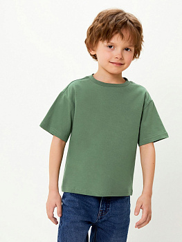 20120510162 Футболка детская для мальчиков Kenoa темно-зеленый
