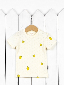Ф68/13-Р(М) Футболка (ажурная рибана/лимончики)