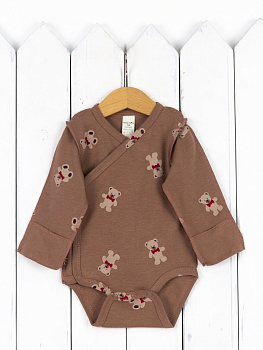 Б77/10007-И(Н)(М) Боди (мишки на кофе)