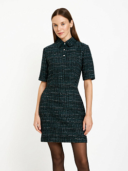 10200201073 Платье жен. Gemelli сине-зеленый