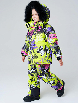 32542018 Комплект зимний для девочки: куртка, полукомбинезон