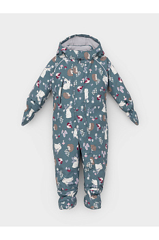 ВК 60032_н_56 Ал_серо-голубой, лесные животные Комбинезон